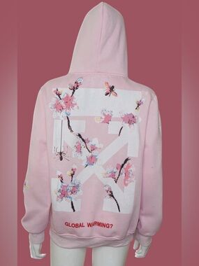 Off White Main Label Global
Warming Cherry Blossom Hoodie